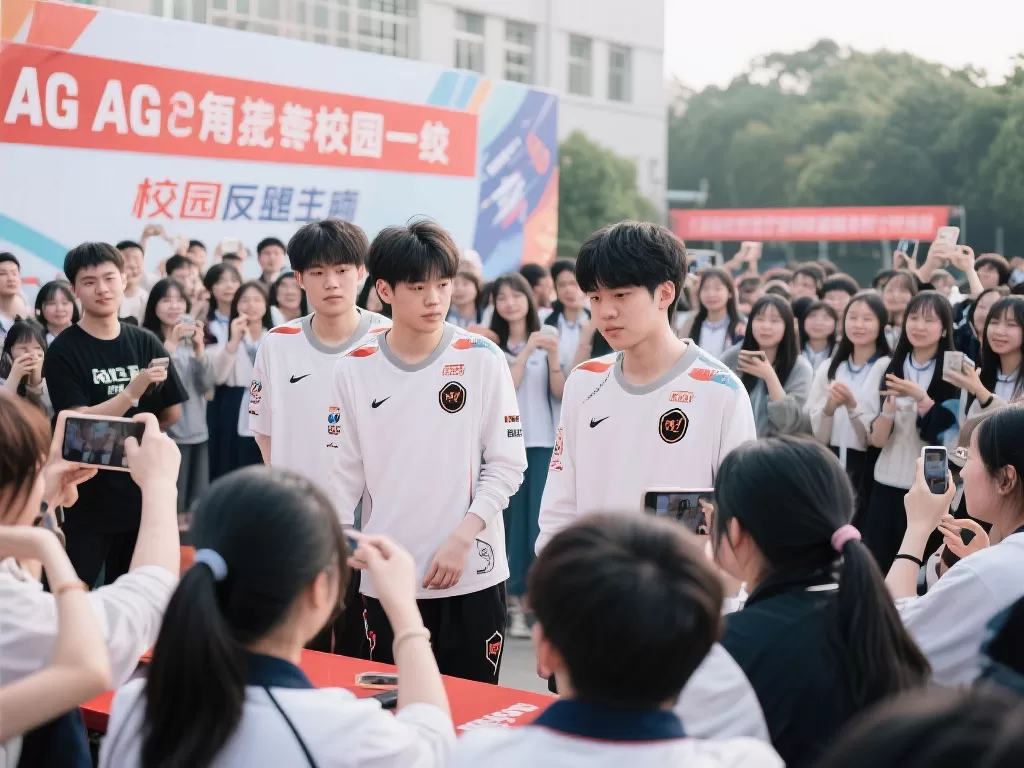 AG官博晒33Svan等人校园行活动返图：AG小分队CCD精彩集锦